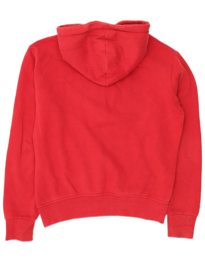 SUPERDRY Pull à Capuche Graphique Homme Rouge Moyen Coton