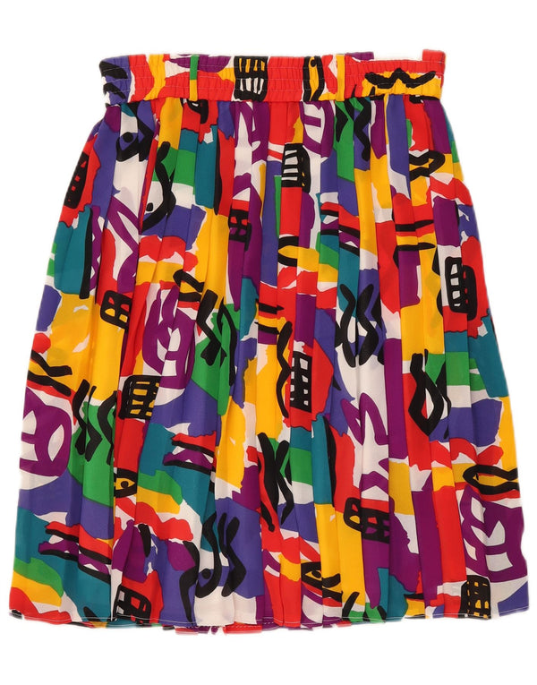 Divina Jupe Plissée Femme EU 40 Medium W34 Multicolore Géométrique