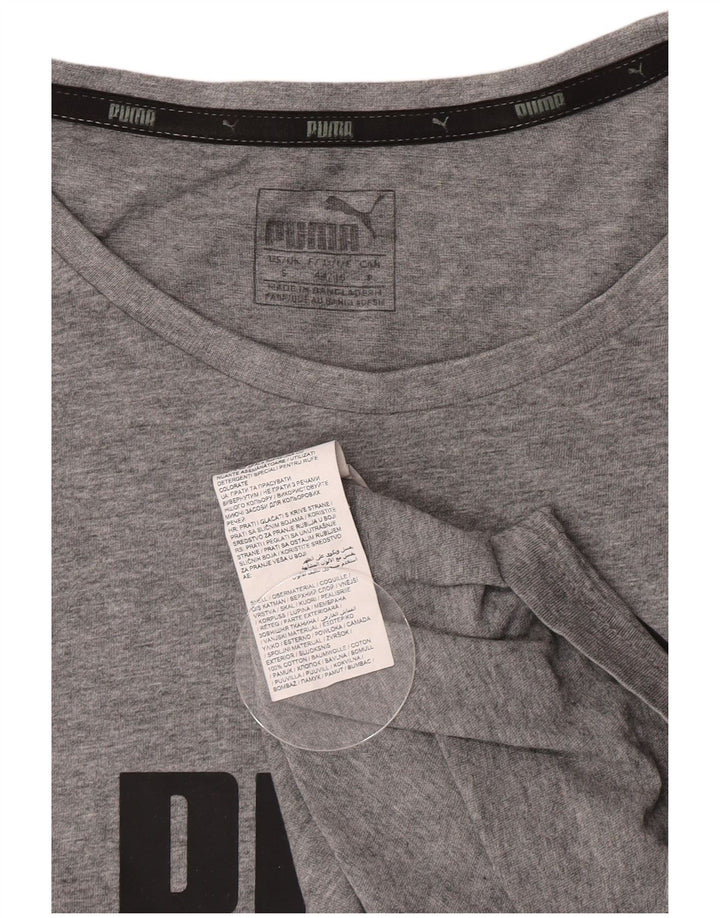 Puma T-Shirt Graphique Homme Petit Gris Coton