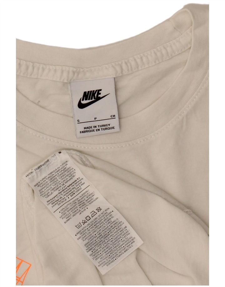 Nike T-shirt graphique pour hommes, petit, en coton blanc