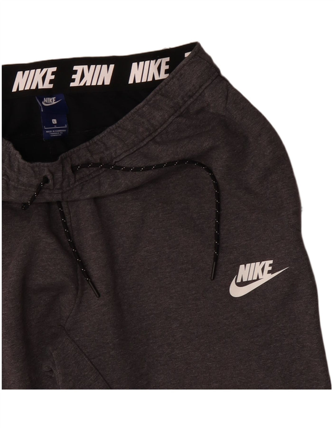 Nike Pantalon de survêtement pour homme en coton gris Taille L