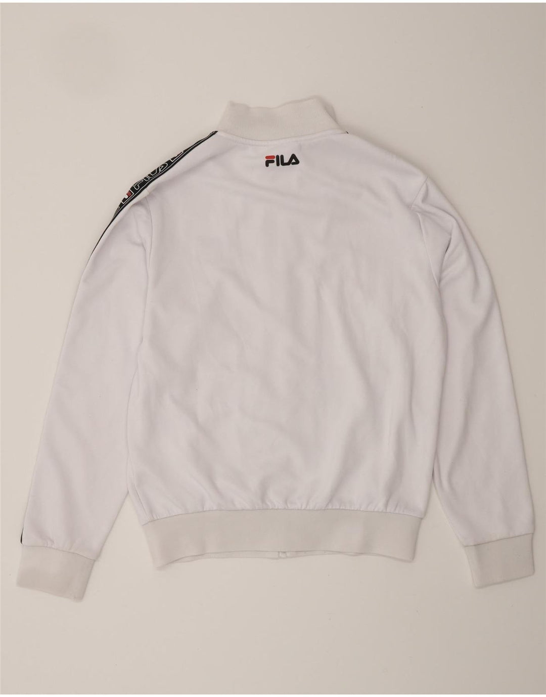 FILA Veste de survêtement graphique pour femme UK 16 Large Blanc Colorblock
