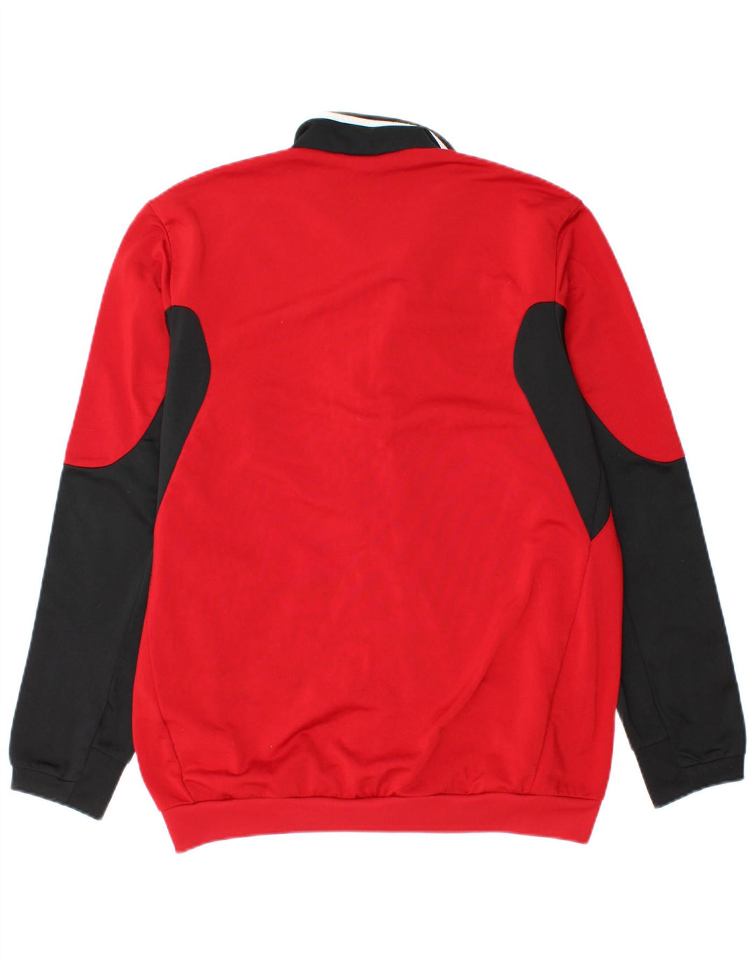 ADIDAS Veste de survêtement pour homme UK 36/38 Petit Rouge Colorblock Polyester