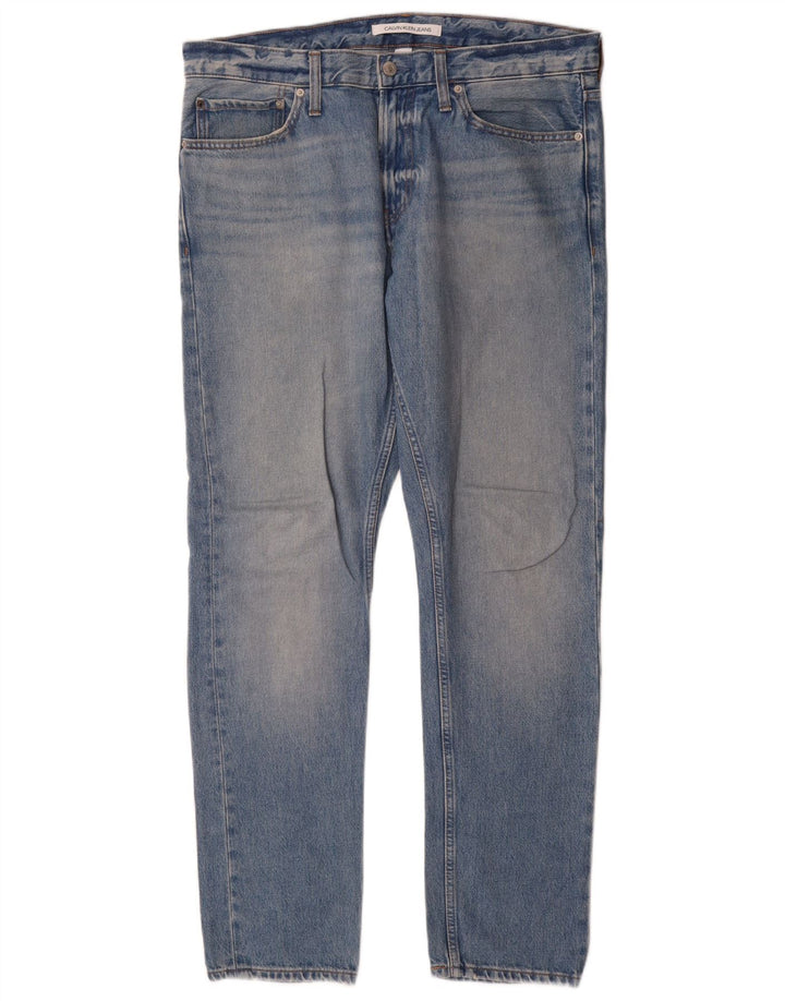Calvin Klein Jean Slim Homme W34 L32 Bleu Coton