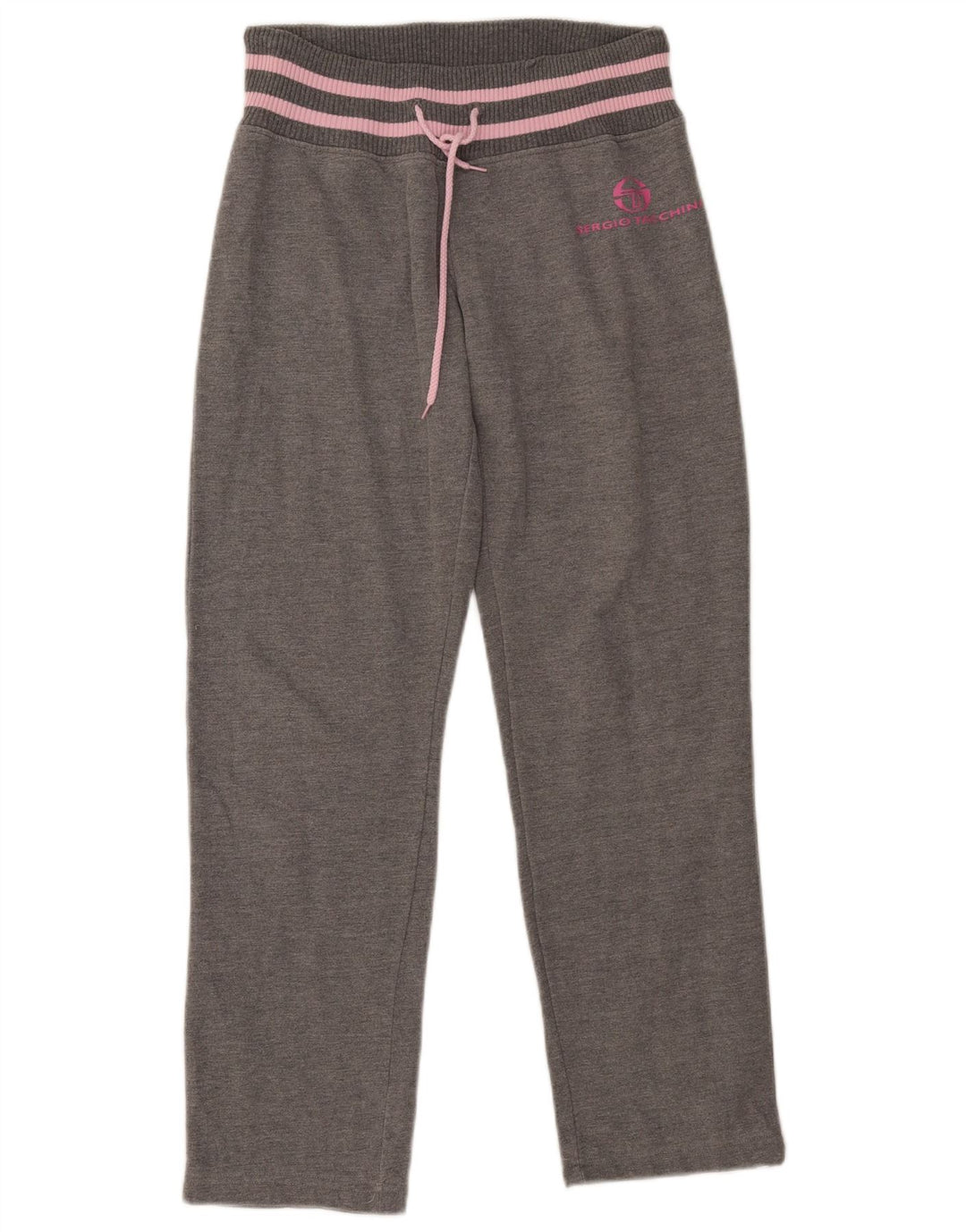 Sergio Tacchini Pantalon de survêtement pour femme UK 14 Coton gris moyen