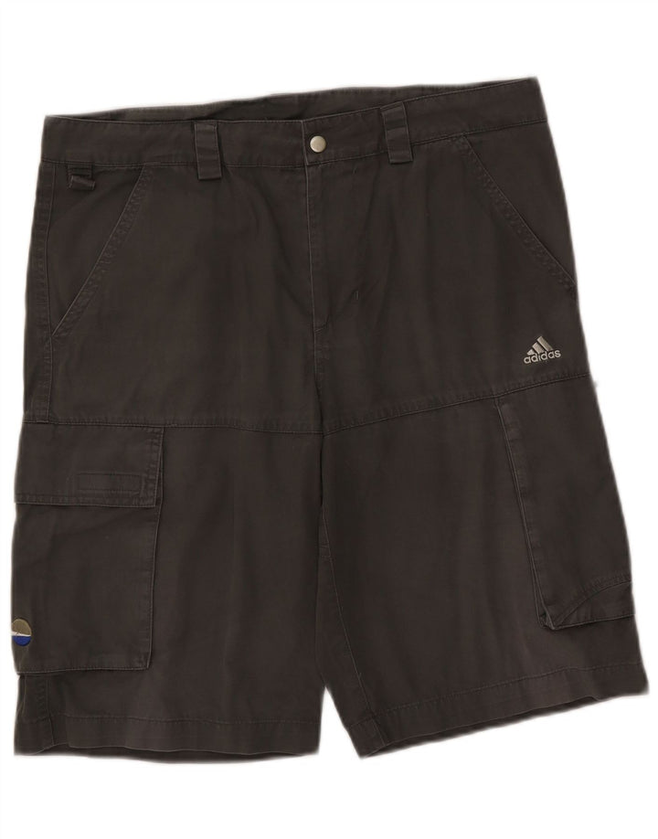 Adidas Short Cargo Homme Moyen W34 Gris Coton