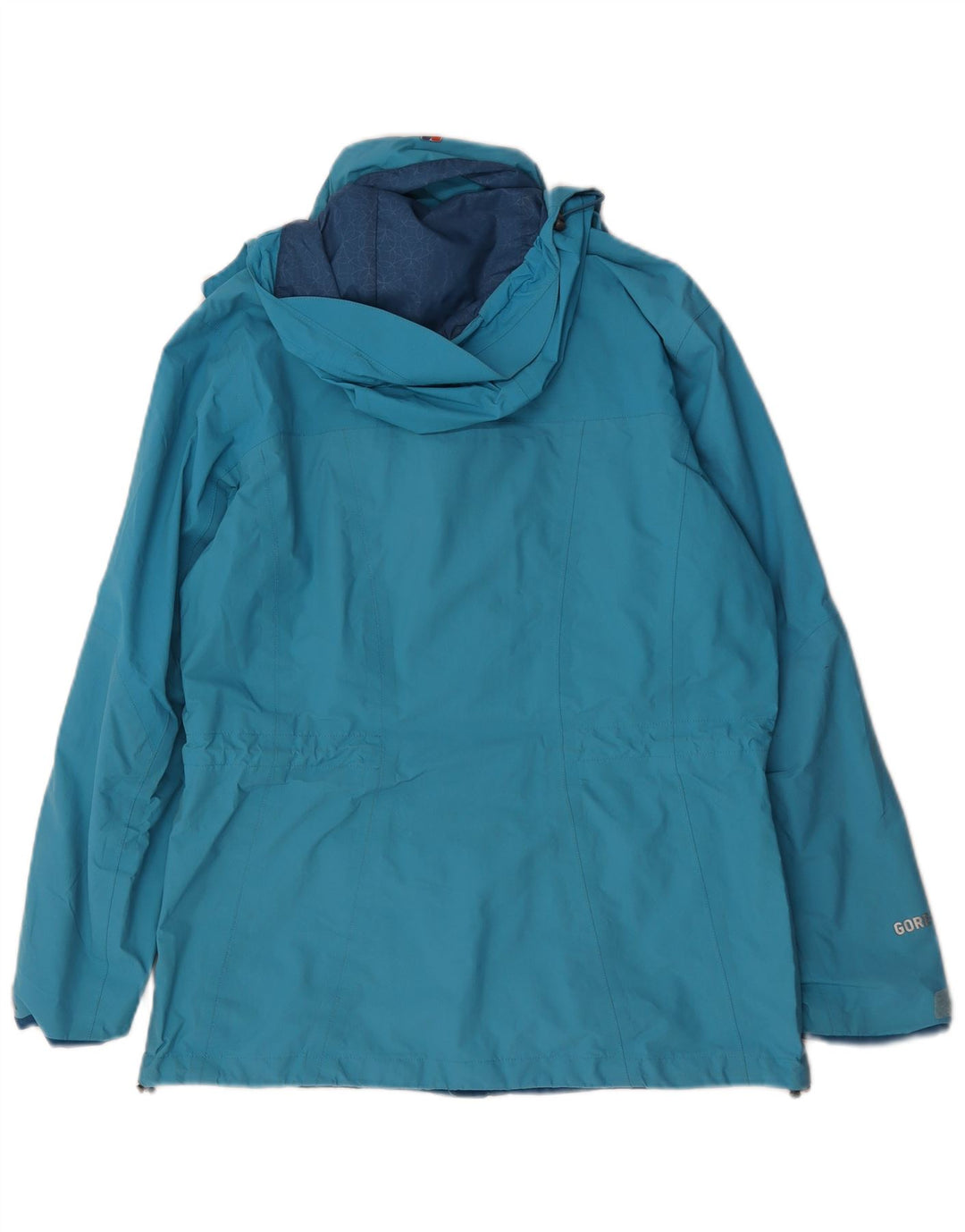 Berghaus Veste de pluie surdimensionnée à capuche pour femme UK 10 Petit nylon bleu