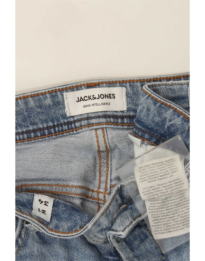 Jack & Jones Jean Droit W31 L34 Homme Bleu Coton