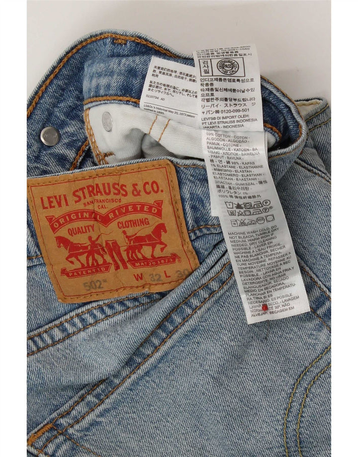 Levi's Jean Droit 502 Femme W32 L27 Bleu Coton