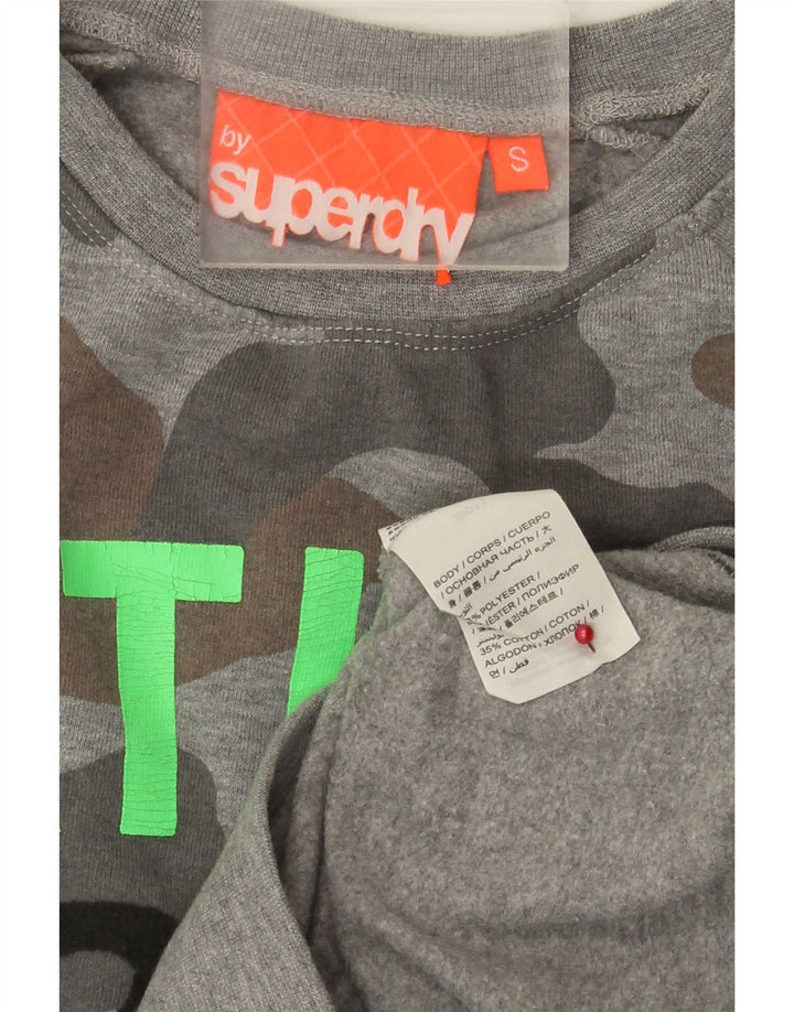 Superdry Sweat-Shirt Graphic Regular Fit Homme Gris Camouflage