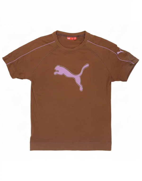 Puma T-Shirt Graphique Homme Marron Moyen
