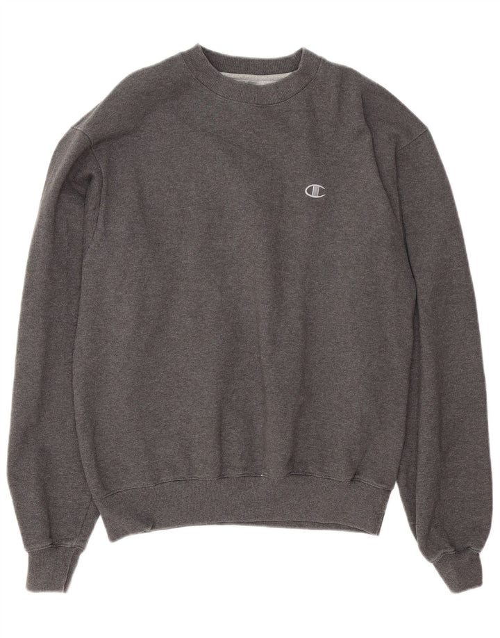 Champion Sweat-Shirt Homme Gris Moyen Coton