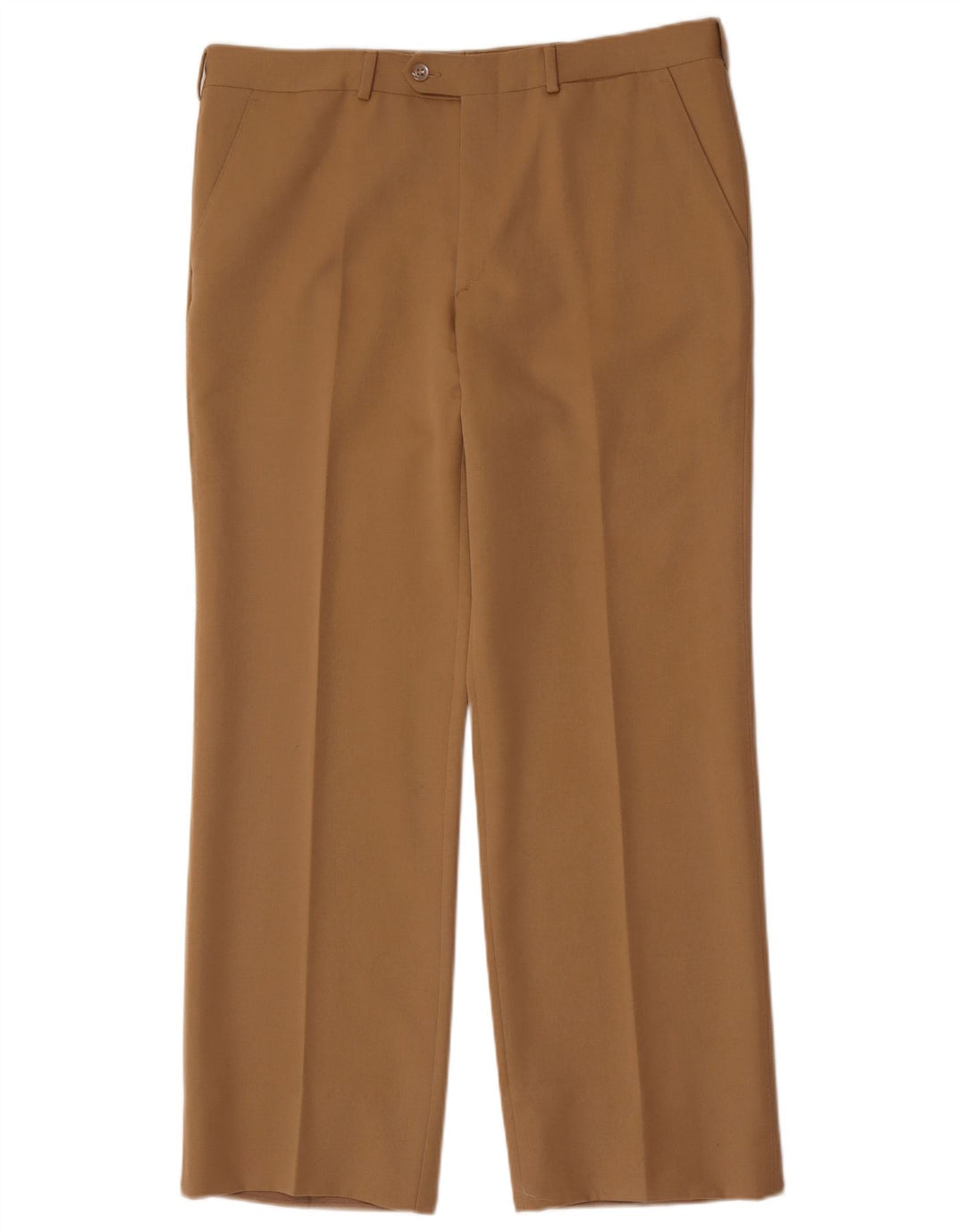 Pantalon de costume droit vintage pour hommes W36 L30 Beige