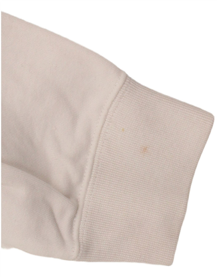Champion Pull à Capuche Graphique Homme Blanc Moyen Coton