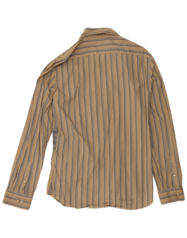 Chemise Homme Iceberg Coton Rayé Beige Moyen