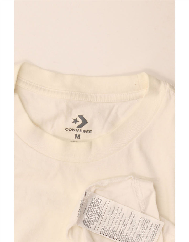 Converse Haut graphique à manches longues pour homme en coton blanc moyen