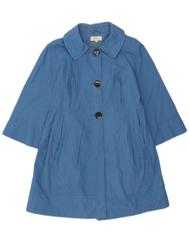 Marks & Spencer Pardessus à manches 3/4 pour femme UK 12 en coton bleu moyen
