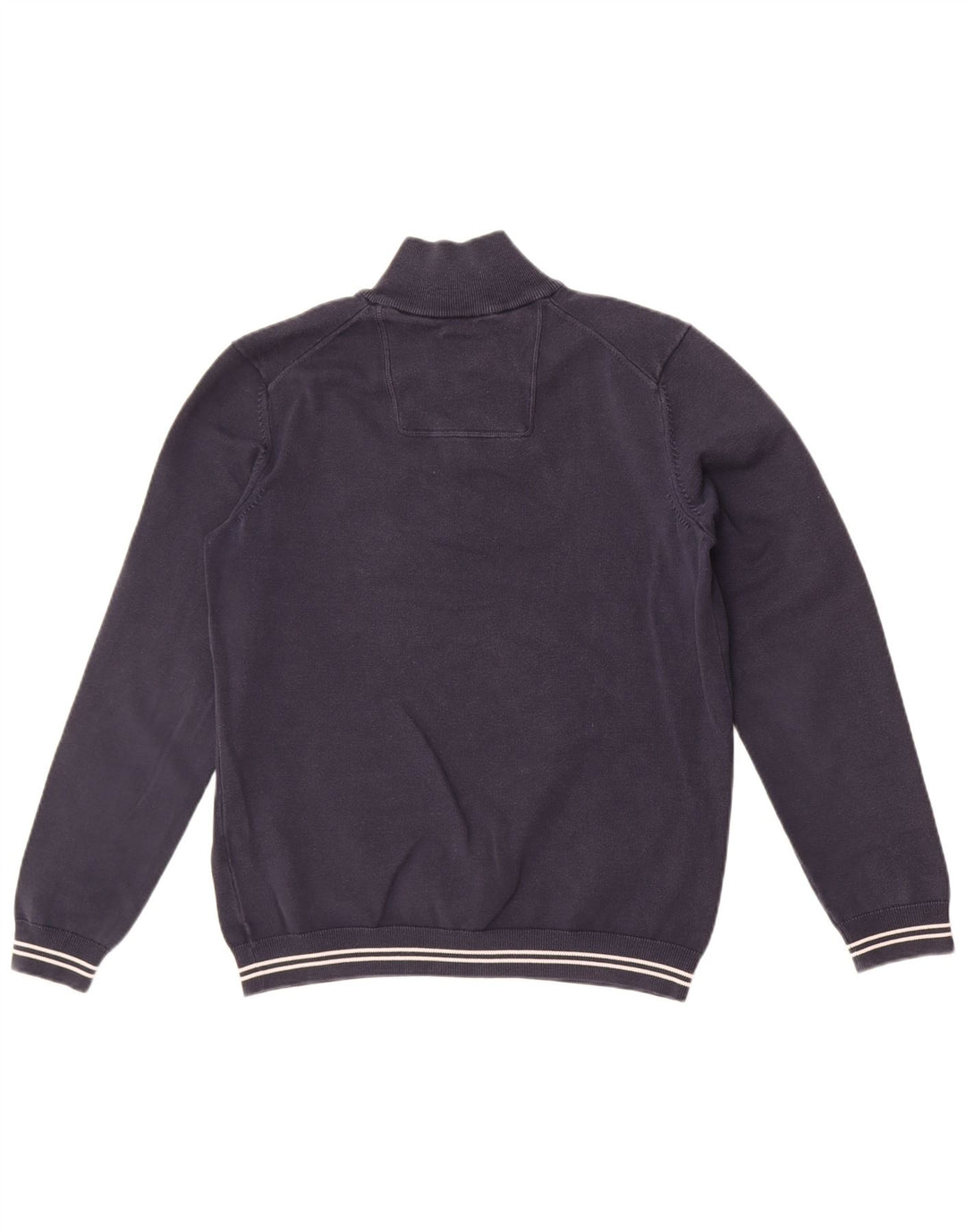 HUGO BOSS Sweat-shirt à col zippé en coton bleu marine moyen