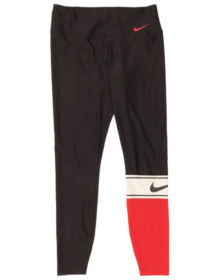 Nike Legging Dri Fit pour femme UK 44 Polyester color block noir moyen