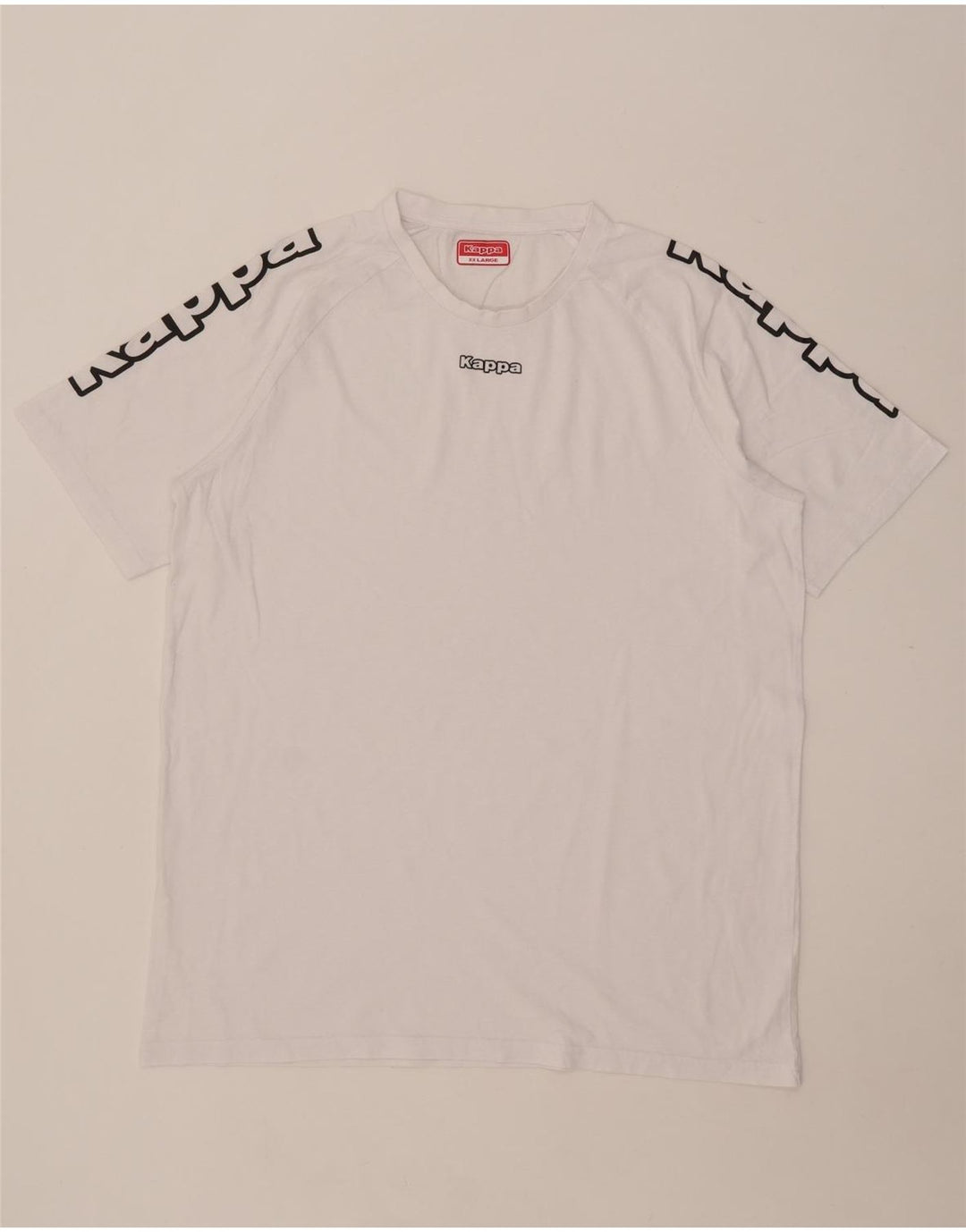 Kappa T-Shirt Graphique Homme Top 2XL Blanc