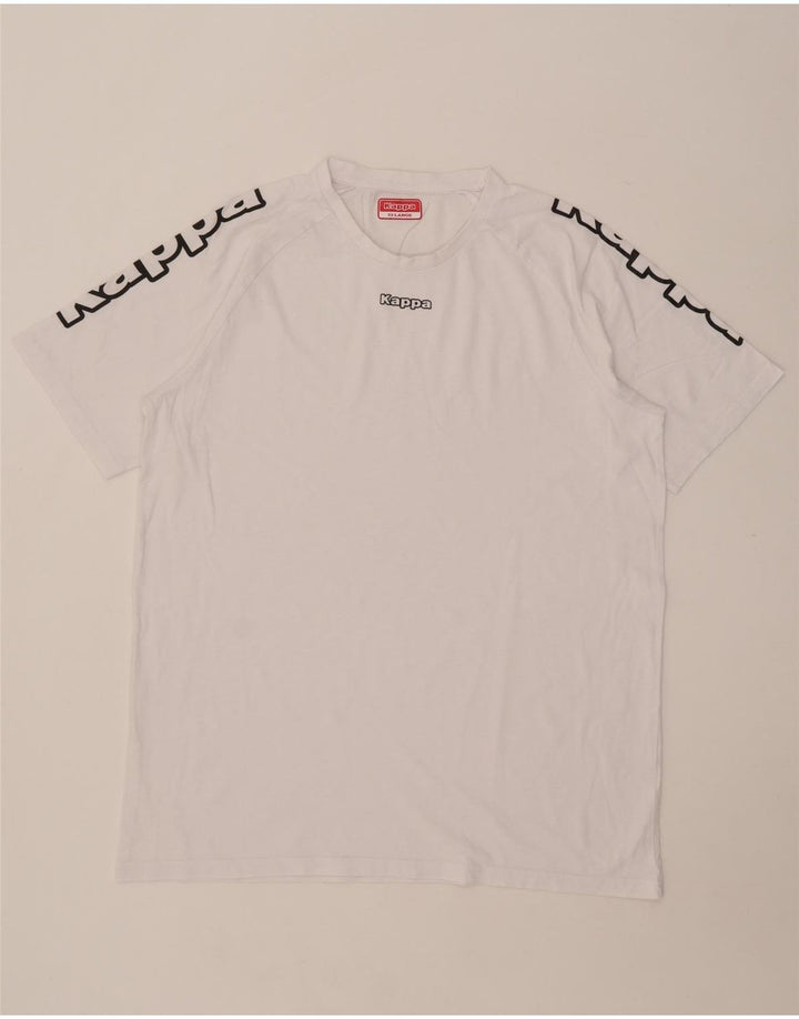Kappa T-Shirt Graphique Homme Top 2XL Blanc