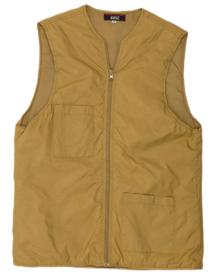Rifle Mens Heritage Utility Gilet UK 38 Moyen Beige Polyamide