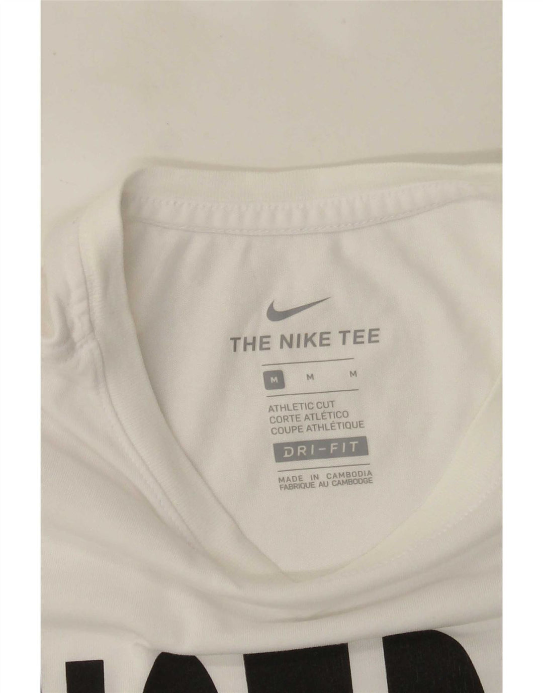 NIKE T-Shirt Dri Fit Graphic Homme Blanc Moyen