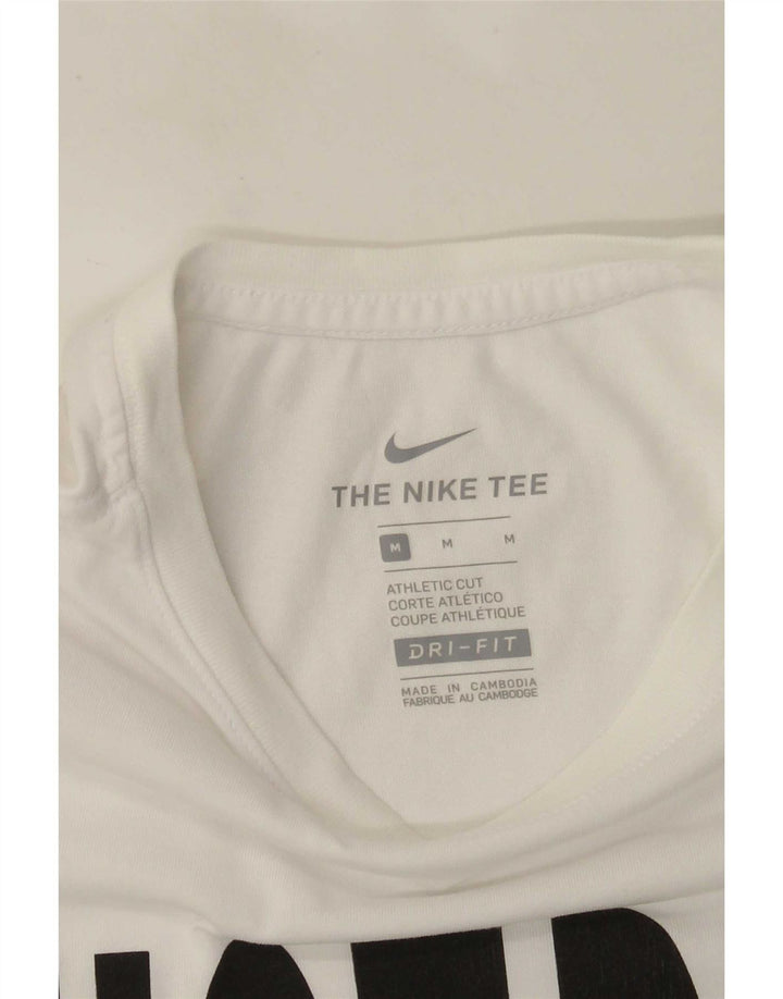 NIKE T-Shirt Dri Fit Graphic Homme Blanc Moyen