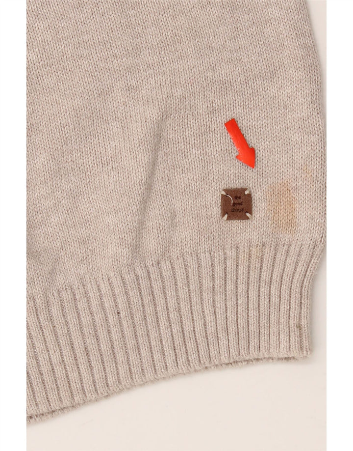 Zara Pull col zippé garçon 13-14 ans Beige