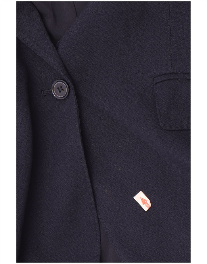 Marks & Spencer Veste blazer à 1 bouton pour femme UK 14 Large Bleu marine