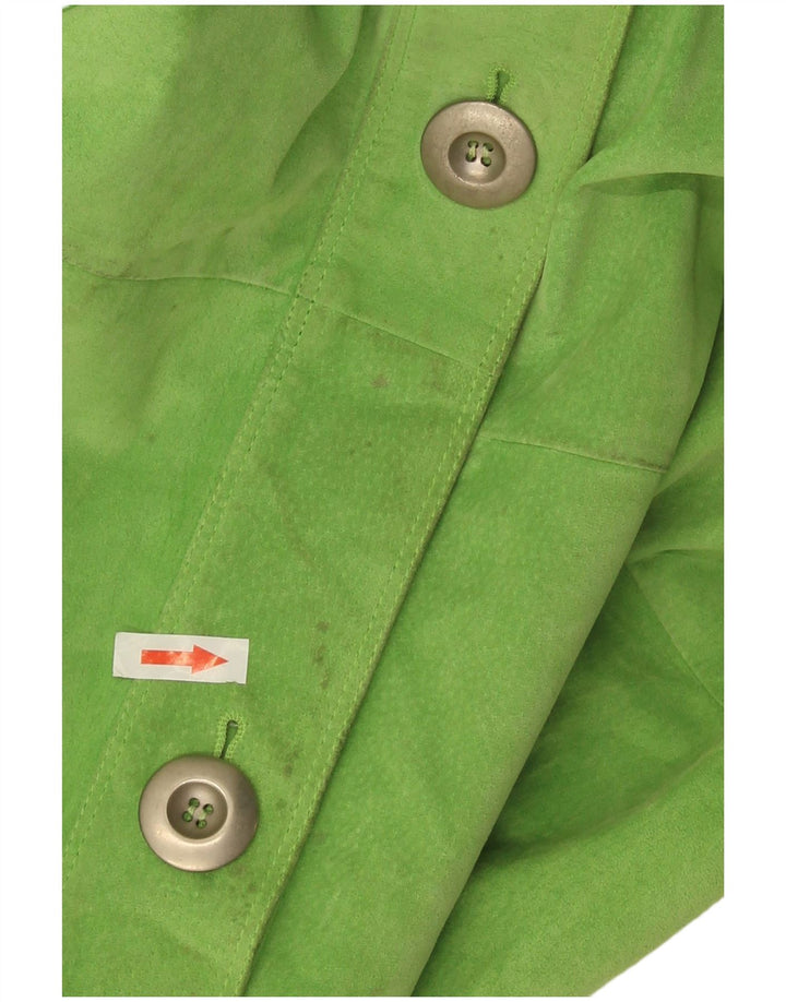 Gai Mattiolo Veste en daim pour femme UK 16 Large Vert