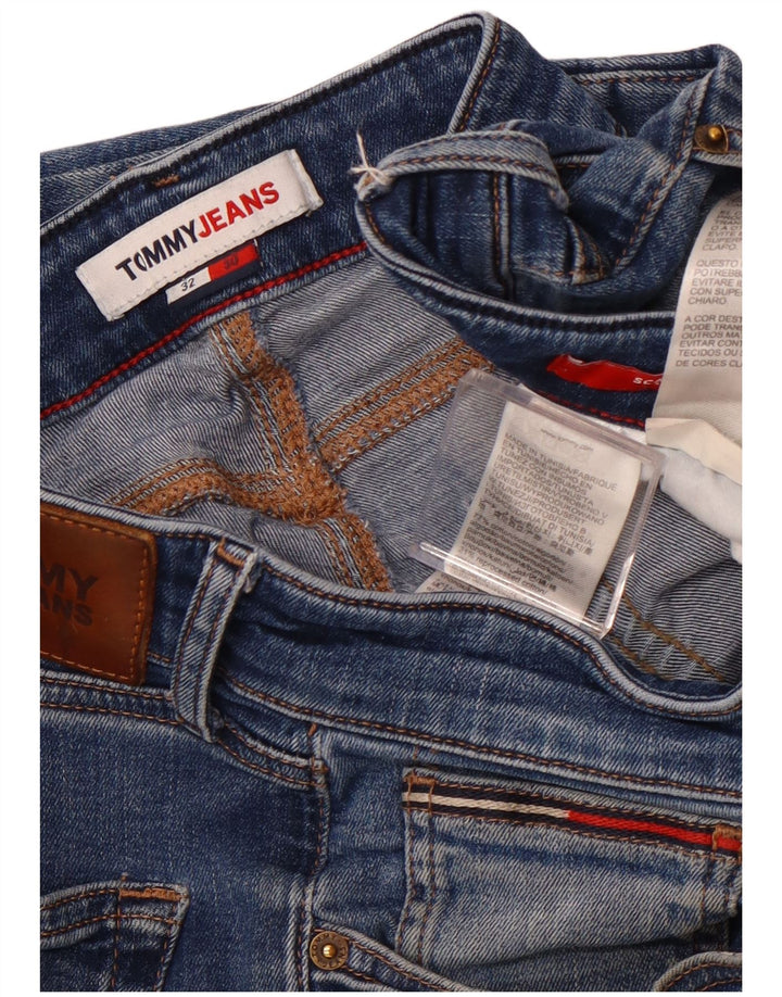 TOMMY HILFIGER Jean Droit Femme W32 L27 Bleu Coton