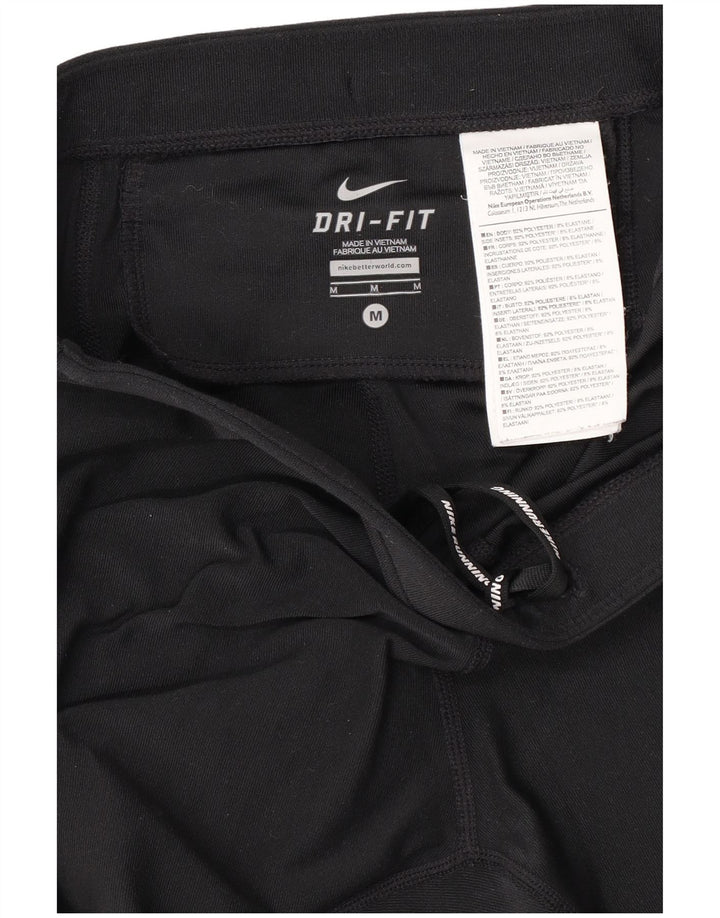 Pantalon de survêtement Nike Dri Fit pour femme UK 12 Polyester noir moyen
