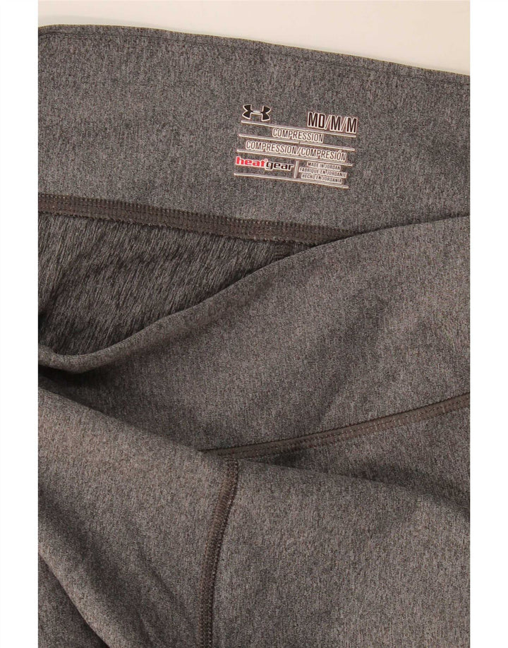 Under Armour Legging Capri Heat Gear pour femme UK 12 Gris moyen