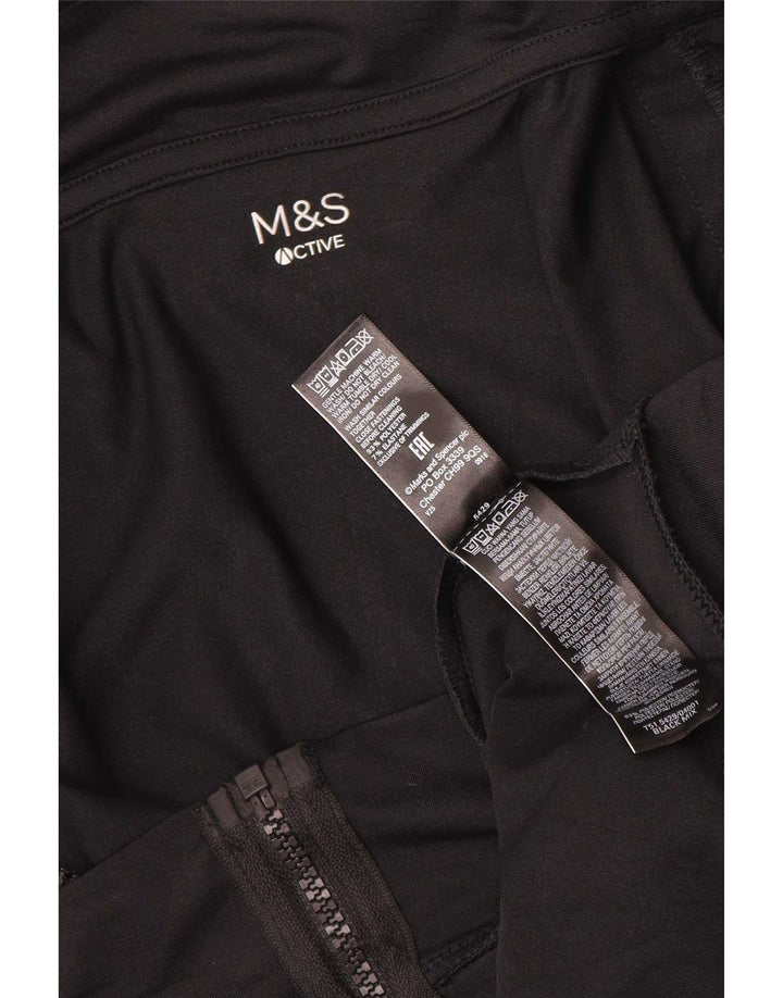Marks & Spencer Veste de survêtement pour femme UK 18 XL Noir Colourblock