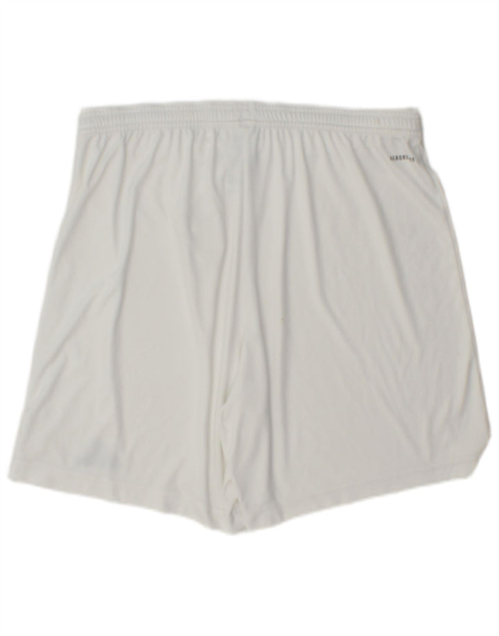 Adidas Short de sport Aeroready pour hommes, grand, blanc, polyester