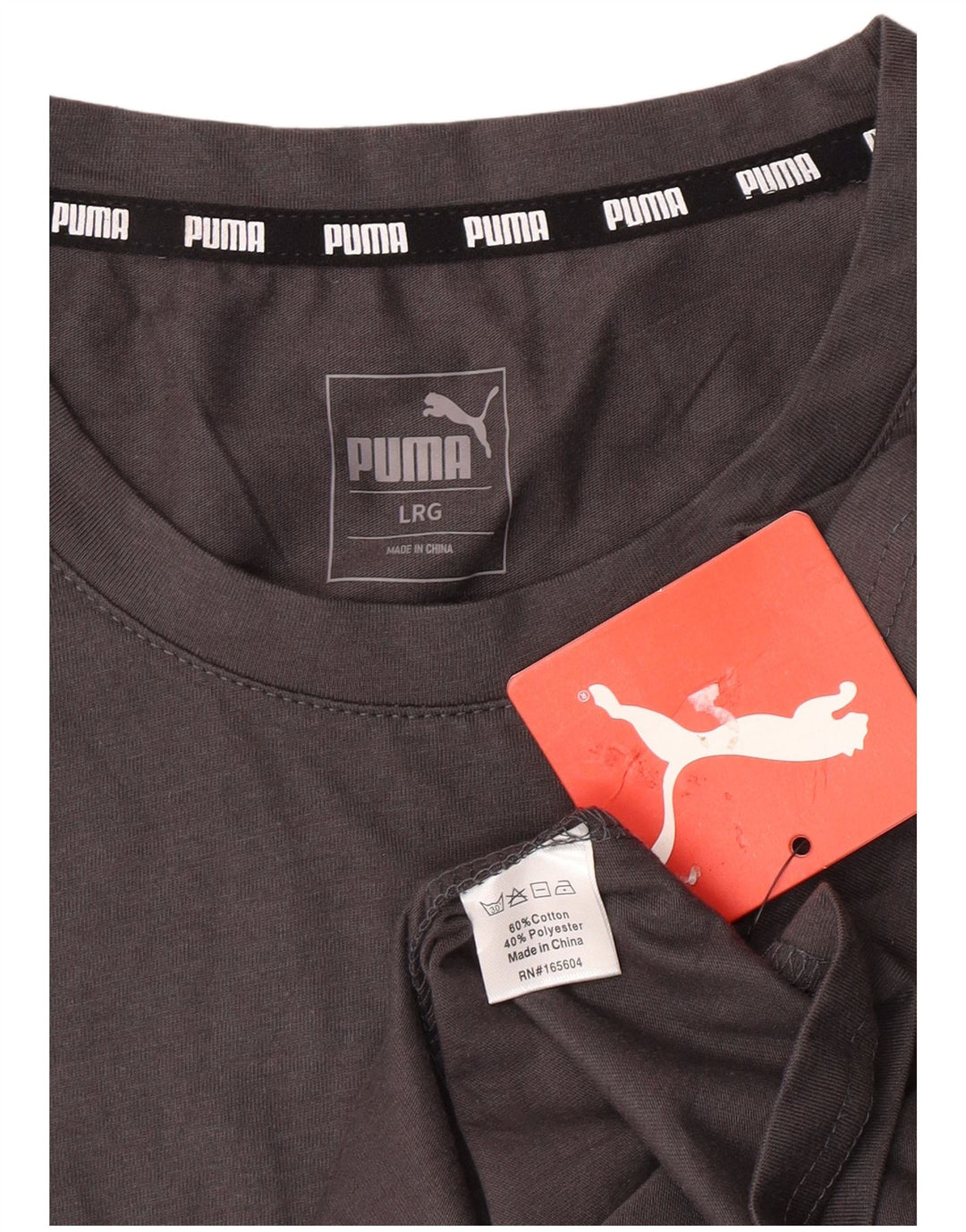 PUMA T-Shirt Homme Grand Gris Coton