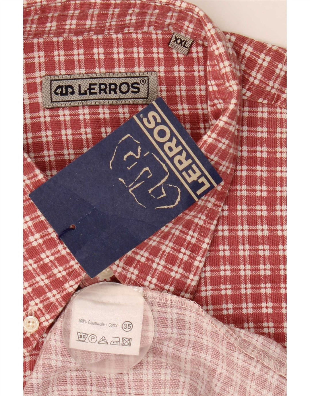 Lerros Chemise en flanelle pour homme 2XL Rouge à carreaux en coton