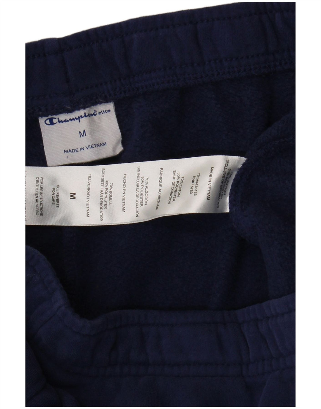Champion Pantalon De Survêtement Homme Bleu Marine Moyen Coton