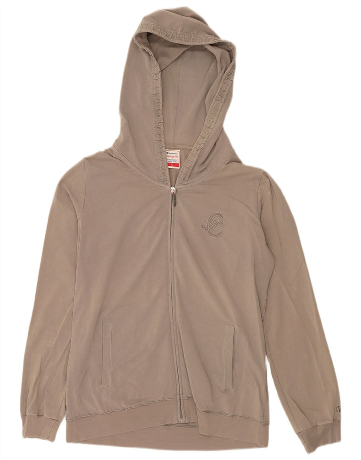 CHAMPION Pull à capuche zippé Heritage Fit pour femme UK 18 XL Coton beige