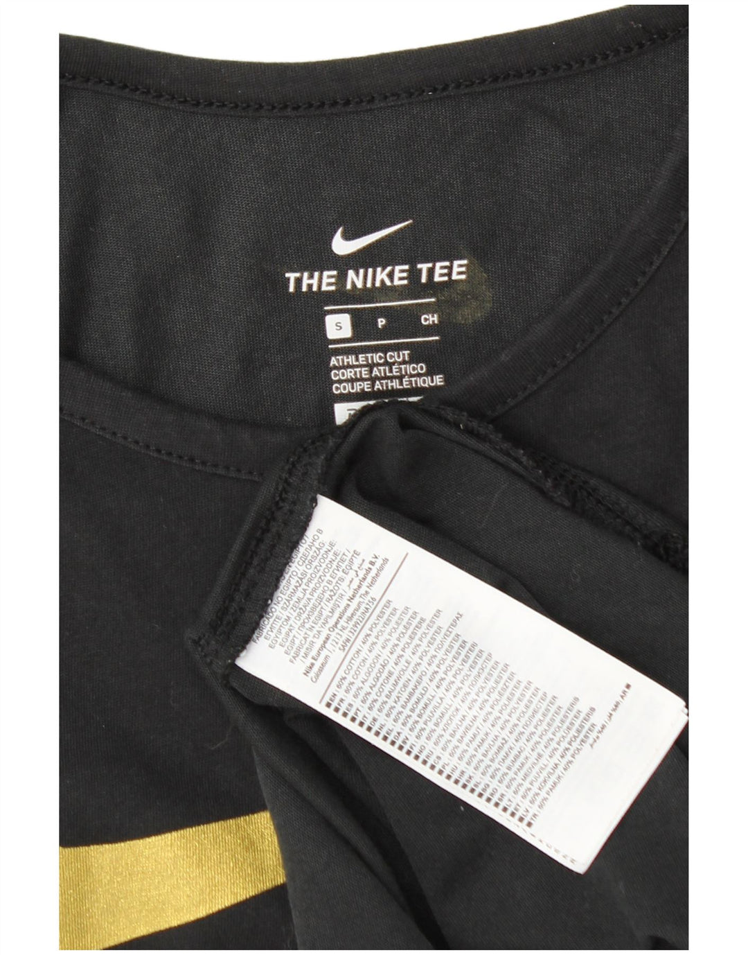 Nike Mens Athletic Cut Graphic Débardeur Petit Noir Coton