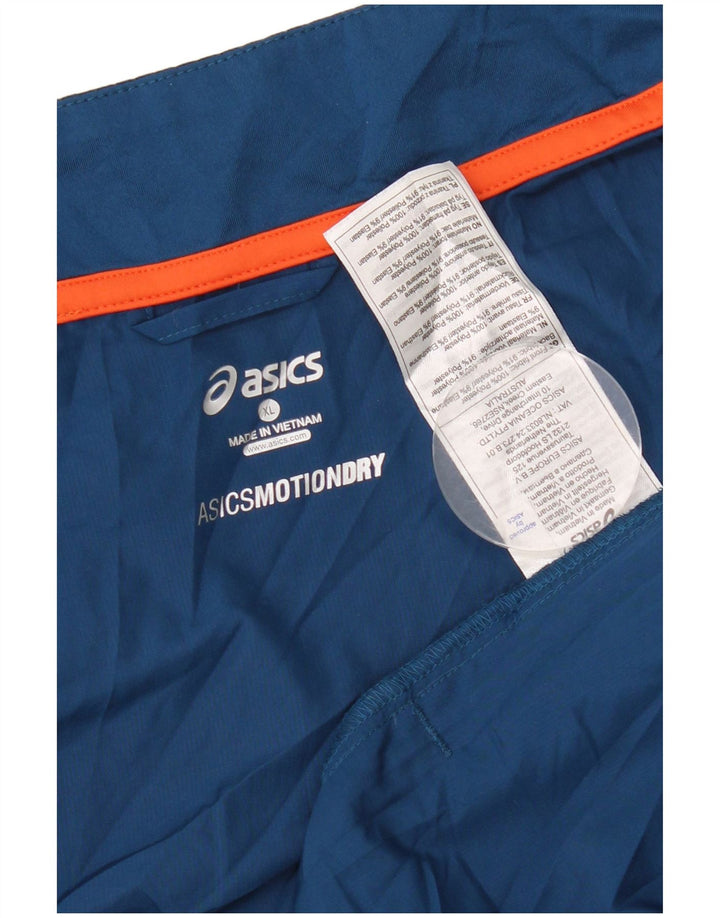 Asics Veste de survêtement pour homme XL Bleu Polyester