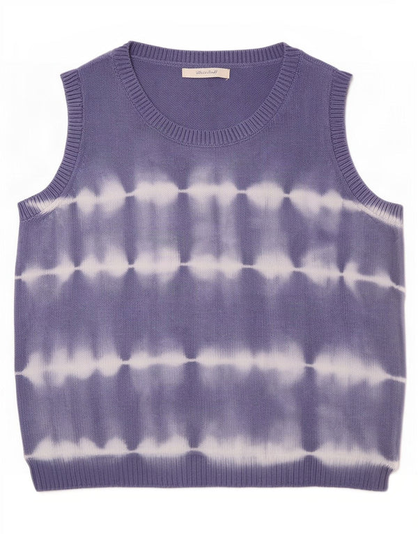 Débardeur White Stuff pour femme UK 10 Small Bleu Tie Dye Coton