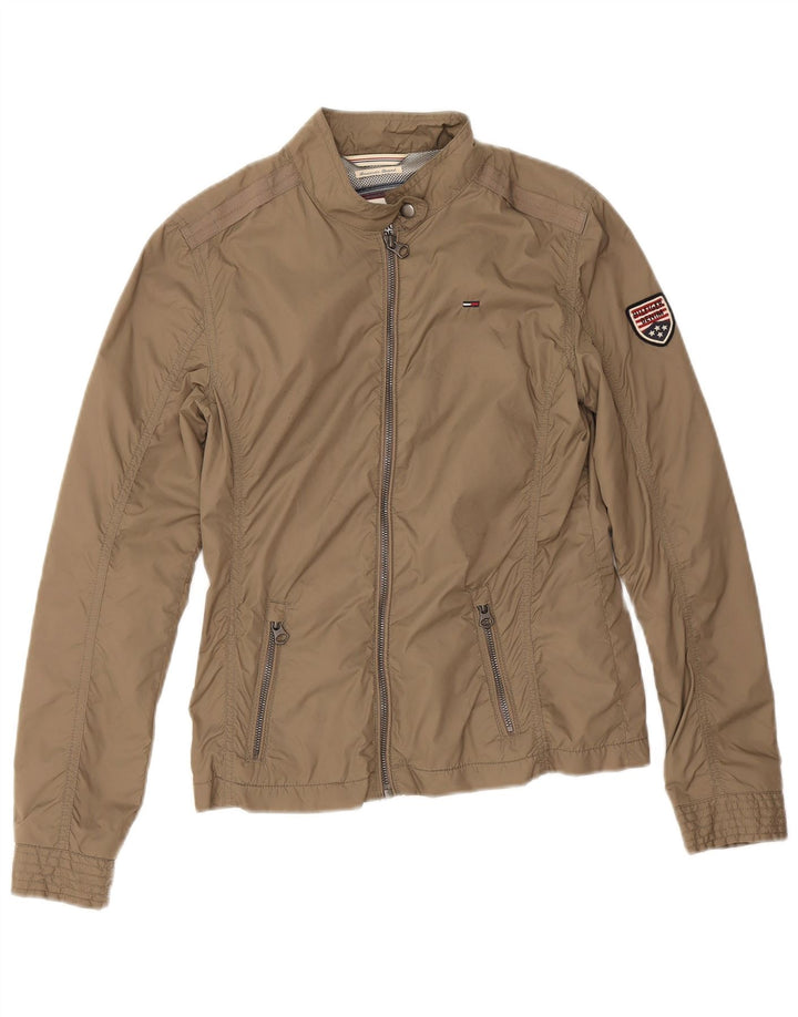 Tommy Hilfiger Veste de pluie pour femme UK 10 Petit nylon beige