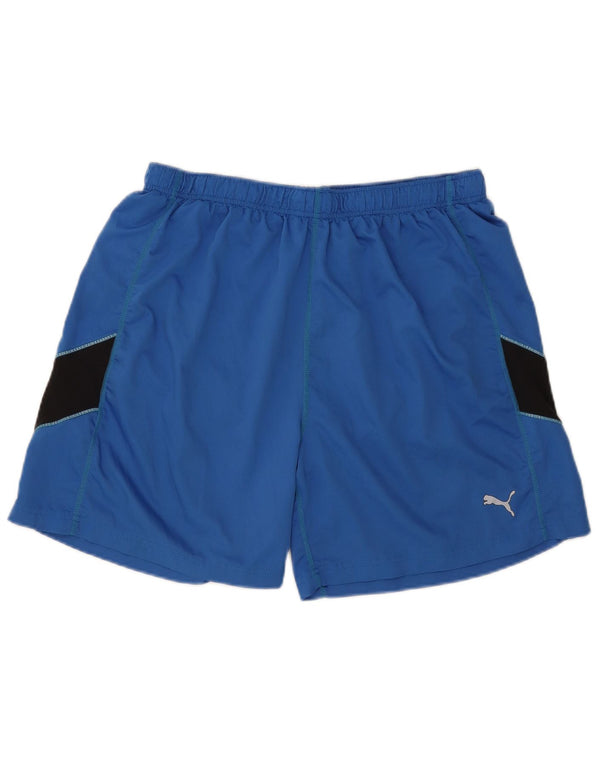 Puma Short de Sport XL Homme Bleu Colorblock Polyester