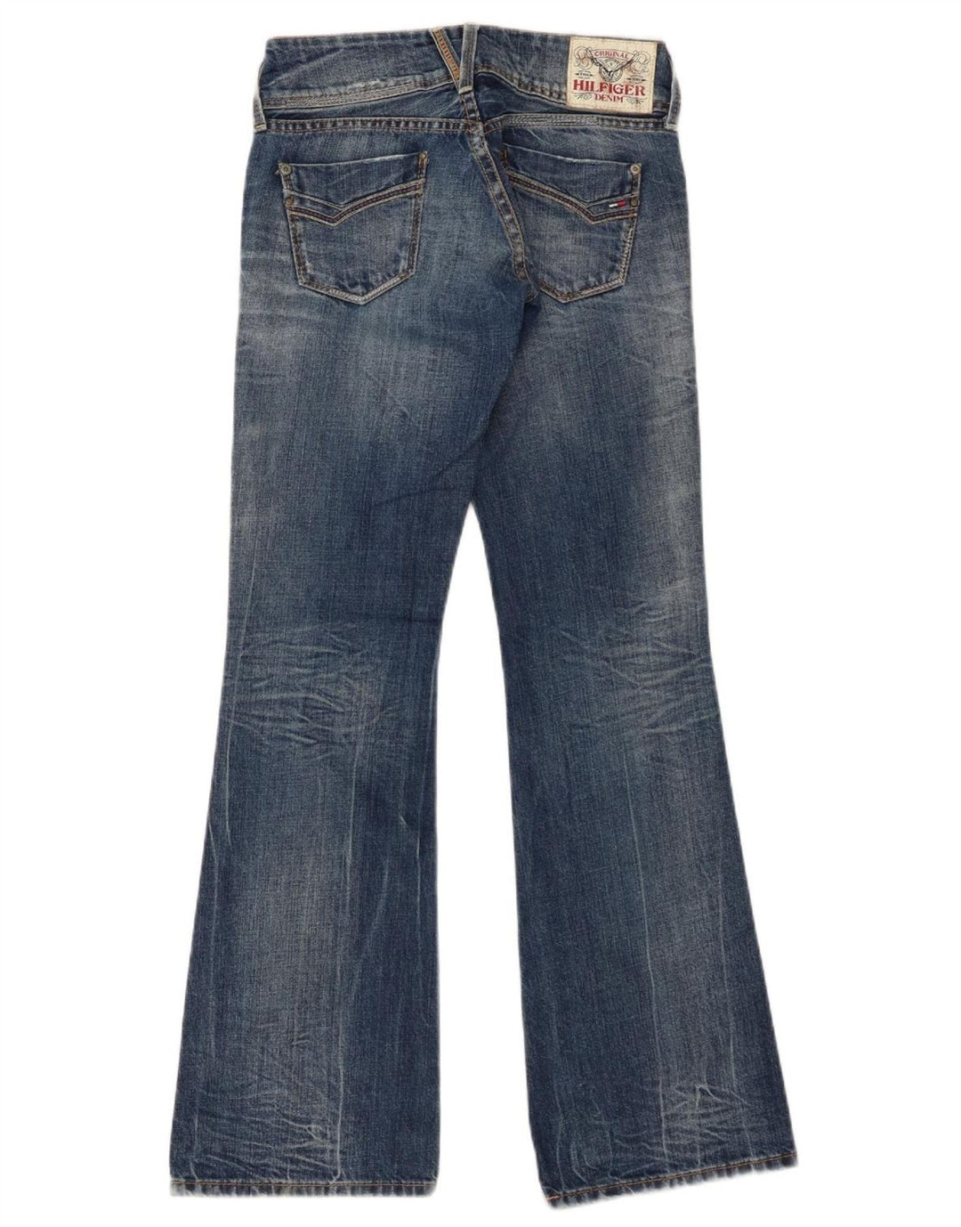 Tommy Hilfiger Jean évasé femme W26 L32 bleu marine coton