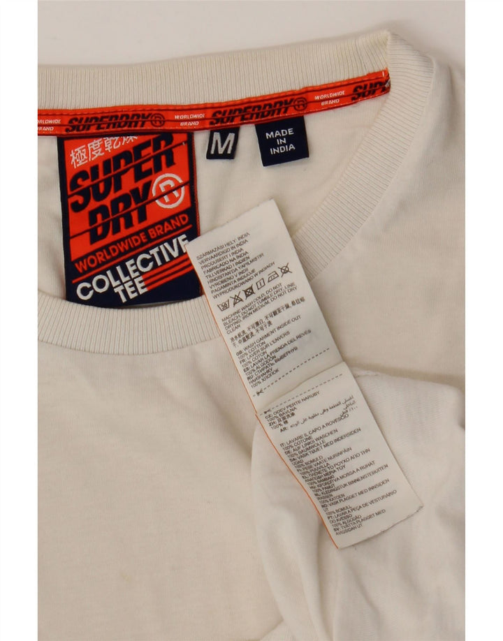 SUPERDRY T-Shirt Homme Blanc Moyen Coton