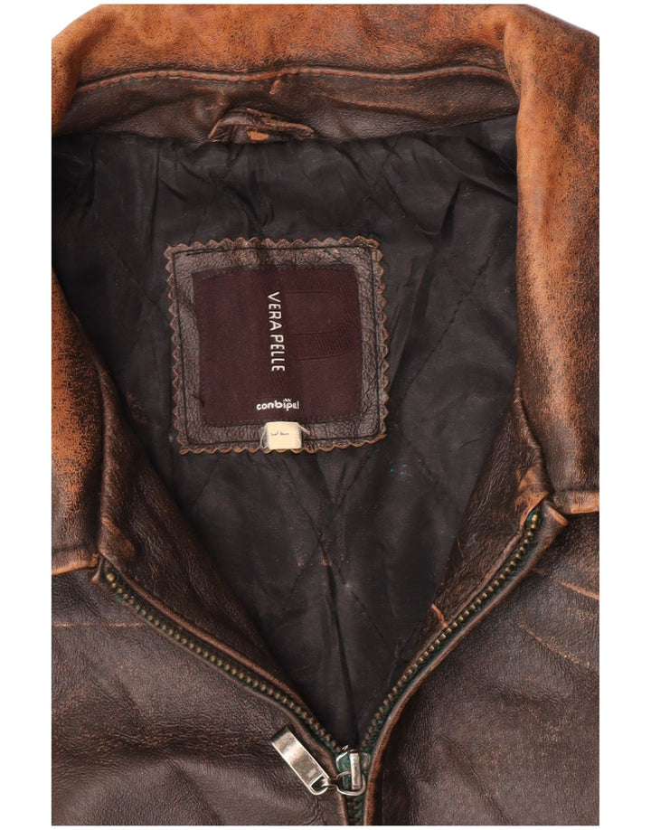 Conbipel Veste en Cuir Homme IT 52 XL Cuir Marron