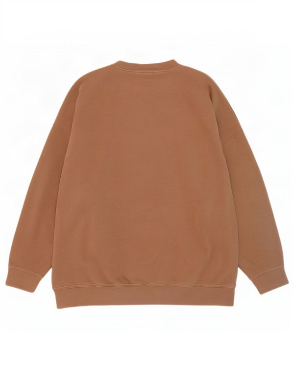 Nike Sweat-shirt surdimensionné pour femme UK 16 Grand coton marron