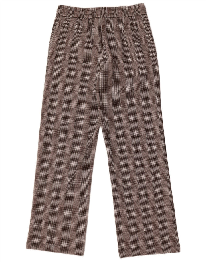 Marks & Spencer Pantalon décontracté graphique pour femme UK 12 Medium W30 L29 Gris